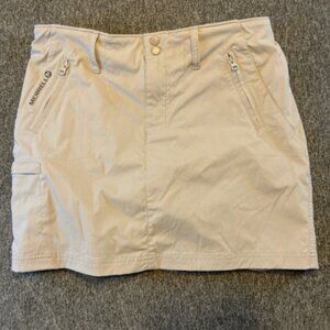 Merrell Skort Women's Size 4 Khaki Beige Hiking Activewear Outdoor Mini Skirt